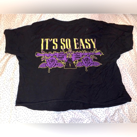 Cropped Gun’s & Roses T-Shirt - Picture 2 of 2
